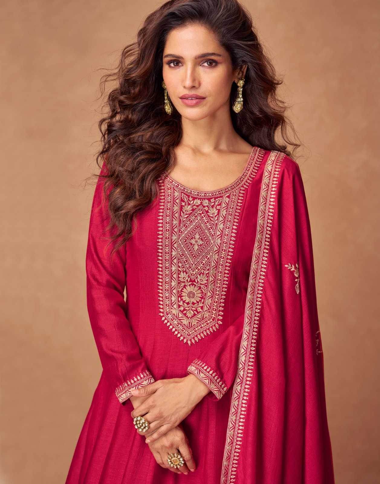 Premium Silk Anarkali Party Gown - MYLUXURY LANE ENTERPRISE